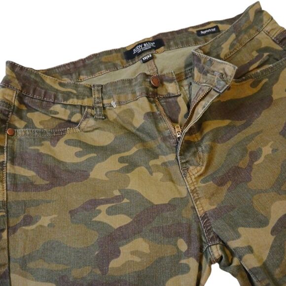 Judy Blues Camo Distressed Skinny Fit Jeans size 15‎ - Picture 1 of 10
